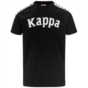 Men Kappa 222 Banda Balima T-Shirt Black | 260519-MUI