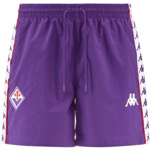 Men Kappa 222 Banda Coney Fiorentina Swimwear Purple | 098475-CZN