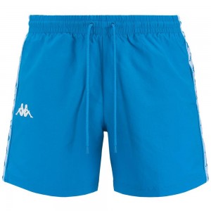 Men Kappa 222 Banda Coney Swimwear Blue | 986130-IJO