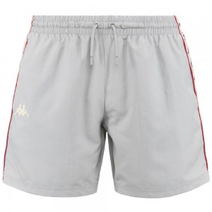 Men Kappa 222 Banda Coney Swimwear Grey | 541796-SKE