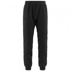 Men Kappa 222 Banda Gozzo Pants Black | 510762-VKJ