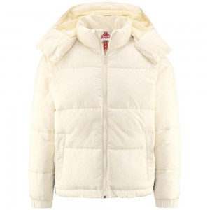 Men Kappa 222 Banda Lenny Jacket Beige | 425961-IGN