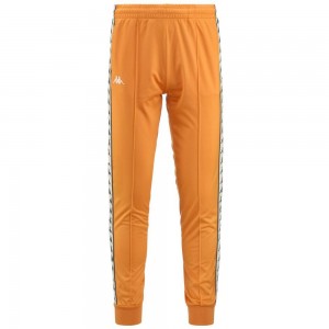 Men Kappa 222 Banda Rastoria Slim Pants Yellow | 589071-PWI