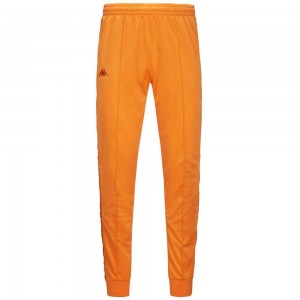 Men Kappa 222 Banda Rastoria Slim Pants Yellow | 143085-KFS