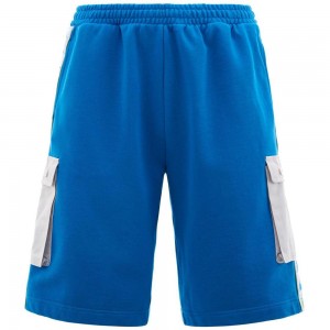 Men Kappa 222 Banda Sancio Shorts Blue | 971502-WHK