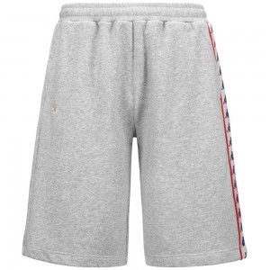 Men Kappa 222 Banda Surro Shorts Grey | 927864-TYK