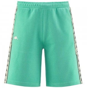 Men Kappa 222 Banda Treads Shorts Green | 315680-TOR