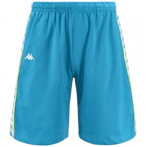 Men Kappa 222 Banda Treadsi Shorts Blue | 172450-OCU