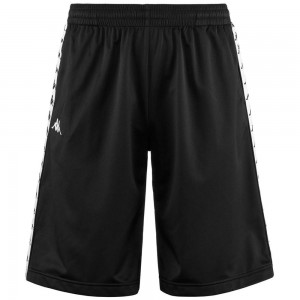 Men Kappa 222 Banda Treadwellz Shorts Black | 704635-UNA