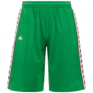 Men Kappa 222 Banda Treadwellz Shorts Green | 542760-SOA