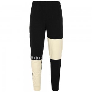 Men Kappa 222 Banda Venom Pants Black | 481960-ALT