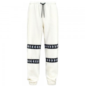 Men Kappa 222 Banda Vert Pants White | 569483-PIM