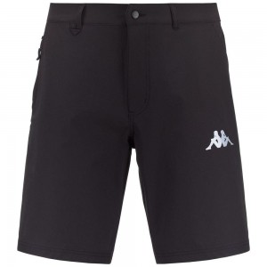 Men Kappa 3 Cento 3 10 Shorts Black | 183509-TPB