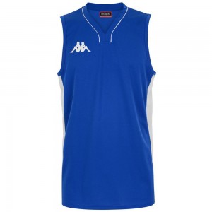 Men Kappa 4 Basket Cairo Jersey Blue | 584702-WMK