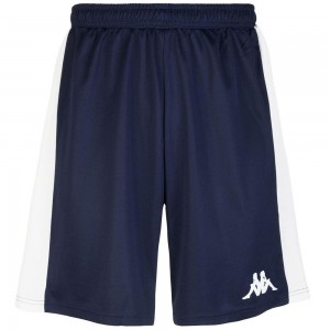 Men Kappa 4 Basket Caluso Shorts Navy | 743910-HAO