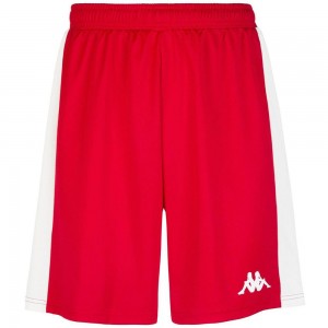 Men Kappa 4 Basket Caluso Shorts Red | 567892-WVN