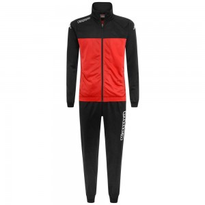 Men Kappa 4 Football Alfon Tracksuit Black | 083154-FWN