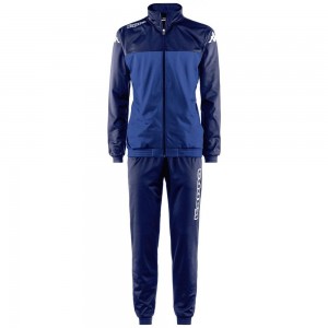 Men Kappa 4 Football Alfon Tracksuit Blue | 859340-TLP