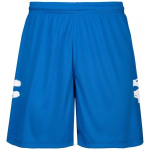 Men Kappa 4 Football Blixo Shorts Blue | 820453-RMZ