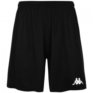 Men Kappa 4 Football Borgo Shorts Black | 647805-GEM