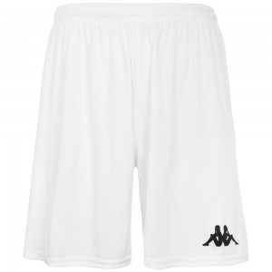 Men Kappa 4 Football Borgo Shorts White | 492653-YSO