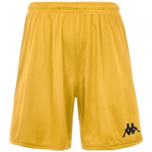 Men Kappa 4 Football Borgo Shorts Yellow | 752063-WSC