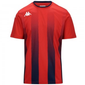 Men Kappa 4 Football Bugo Jersey Red | 875132-ACR