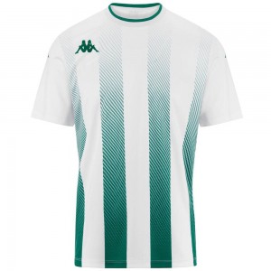 Men Kappa 4 Football Bugo Jersey White | 907342-RHQ