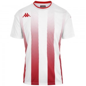 Men Kappa 4 Football Bugo Jersey White | 809537-BOW