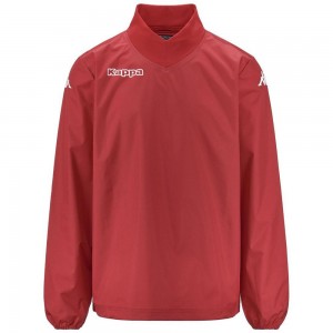 Men Kappa 4 Football Burner Sweater Red | 487520-EQO