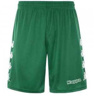 Men Kappa 4 Football Curchet Shorts Green | 254678-NYI