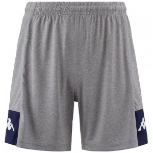 Men Kappa 4 Football Daggo Shorts Grey | 710638-BRV