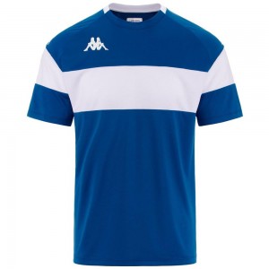 Men Kappa 4 Football Dareto Jersey Blue | 271068-WYH