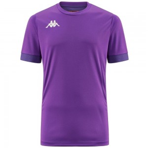 Men Kappa 4 Football Dervio Jersey Purple | 328097-HSC