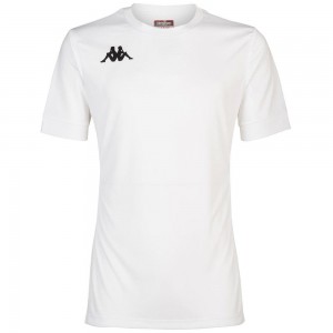 Men Kappa 4 Football Dervio Jersey White | 350147-BCU