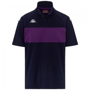 Men Kappa 4 Football Dianetti Polo Shirt Navy | 619475-ZKX