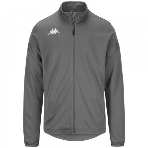 Men Kappa 4 Football Dolvio Jacket Grey | 182436-MJH