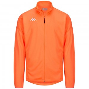 Men Kappa 4 Football Dolvio Jacket Orange | 281573-BYQ