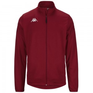 Men Kappa 4 Football Dolvio Jacket Red | 810769-GSQ