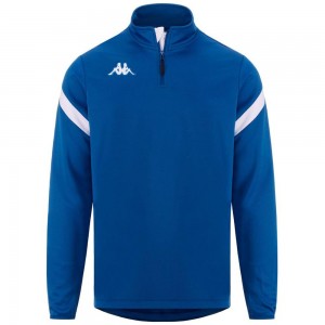 Men Kappa 4 Football Dolvole Sweater Blue | 730841-RCO