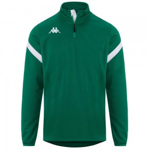 Men Kappa 4 Football Dolvole Sweater Green | 210638-SAZ