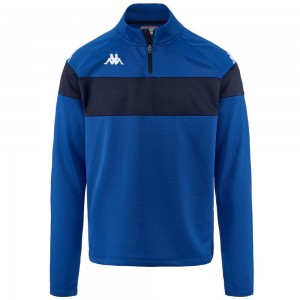 Men Kappa 4 Football Dovare Sweater Blue | 986031-CXG