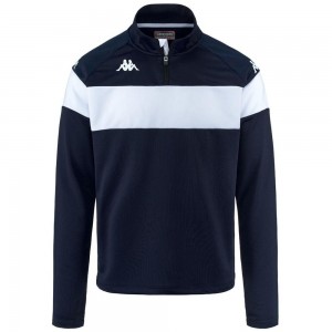 Men Kappa 4 Football Dovare Sweater Navy | 156927-DOQ