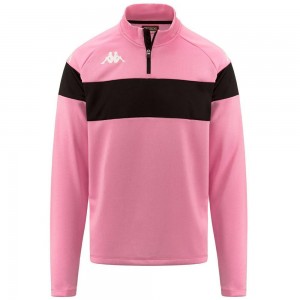 Men Kappa 4 Football Dovare Sweater Pink | 847530-DZK