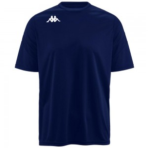 Men Kappa 4 Football Dovo Jersey Navy | 639017-JXV