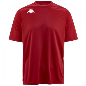 Men Kappa 4 Football Dovo Jersey Red | 142076-ENG