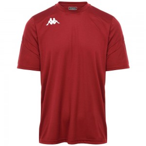 Men Kappa 4 Football Dovo Jersey Red | 849732-QAR