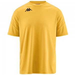 Men Kappa 4 Football Dovo Jersey Yellow | 928706-JMA