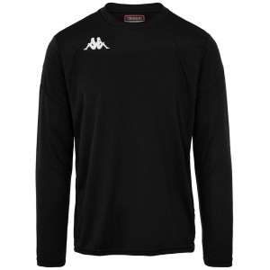 Men Kappa 4 Football Dovol Jersey Black | 602593-OIA