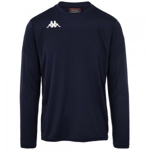 Men Kappa 4 Football Dovol Jersey Navy | 481376-EZK